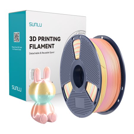 Sunlu PLA Silk Filament (Rainbow) 05
