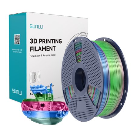 Sunlu PLA Silk Filament (Rainbow) 06
