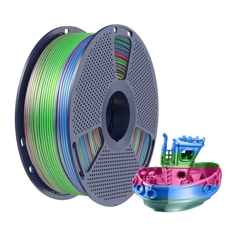 Sunlu PLA Silk Filament (Rainbow) 06