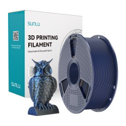 Sunlu PLA Silk Dual Color Filament (Black and Blue)