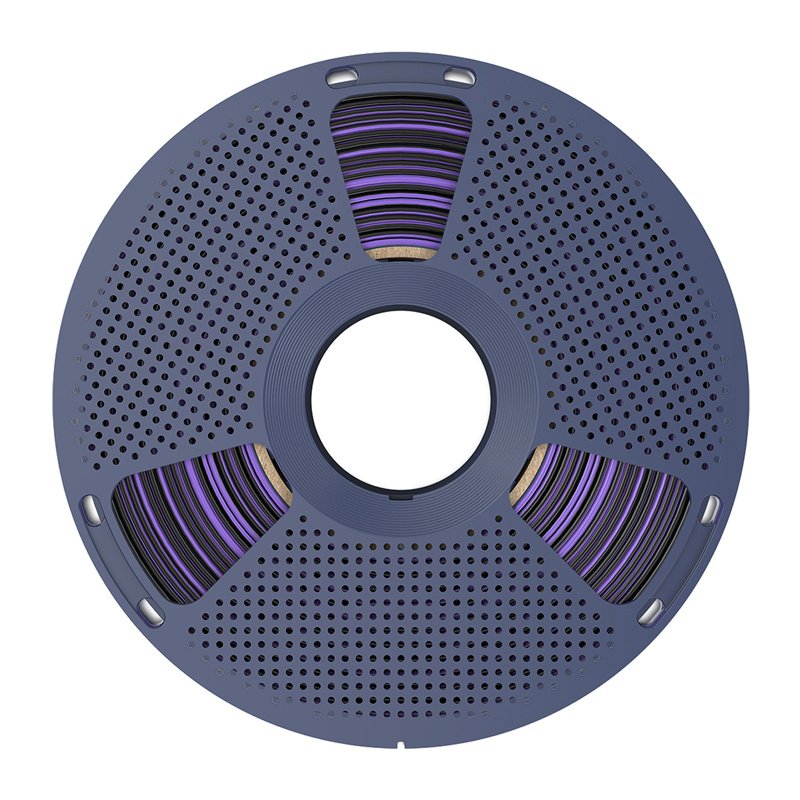 Sunlu PLA Silk Dual Color Filament (Black and Purple)