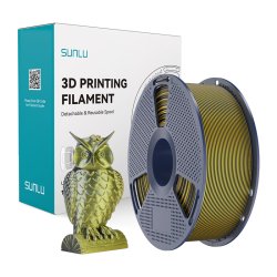 Sunlu PLA Silk Dual Color Filament (Black and Gold)