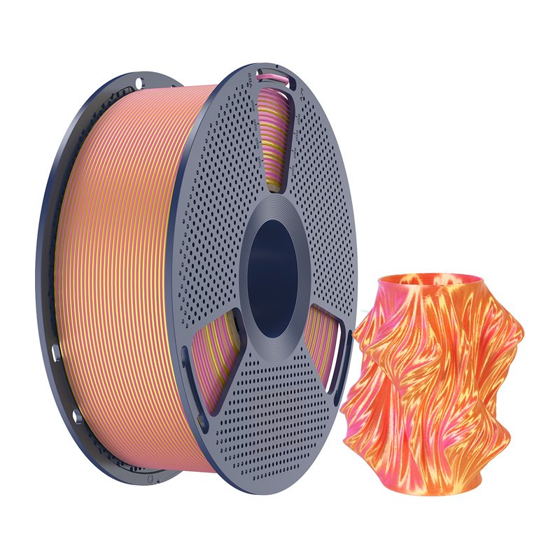 Sunlu PLA Silk Dual Color Filament (Pink and Gold)