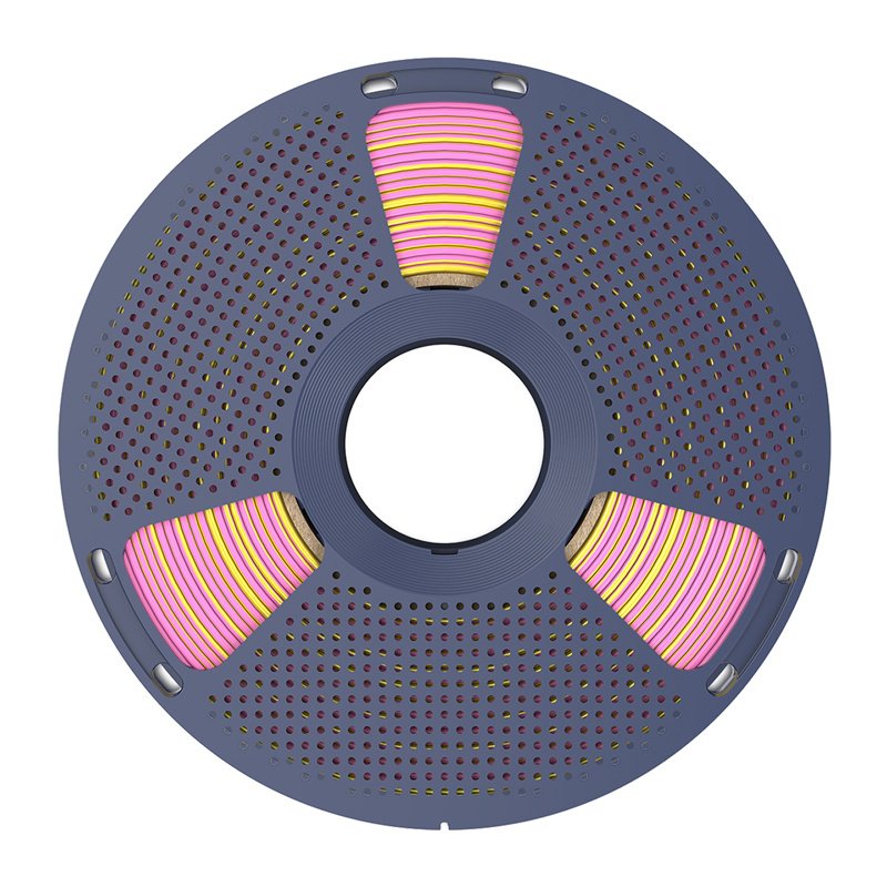 Sunlu PLA Silk Dual Color Filament (Pink and Gold)