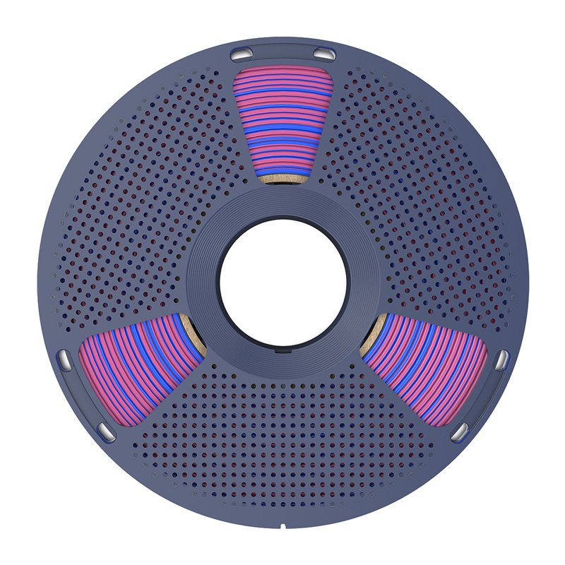 Sunlu PLA Silk Dual Color Filament (Red and Blue)