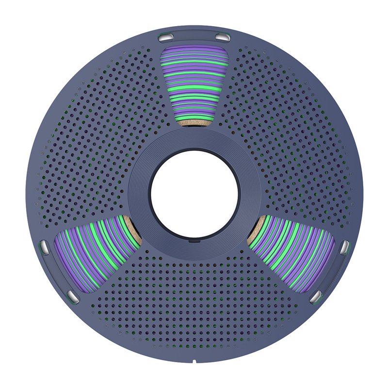 Sunlu PLA Silk Dual Color Filament (green and purple)