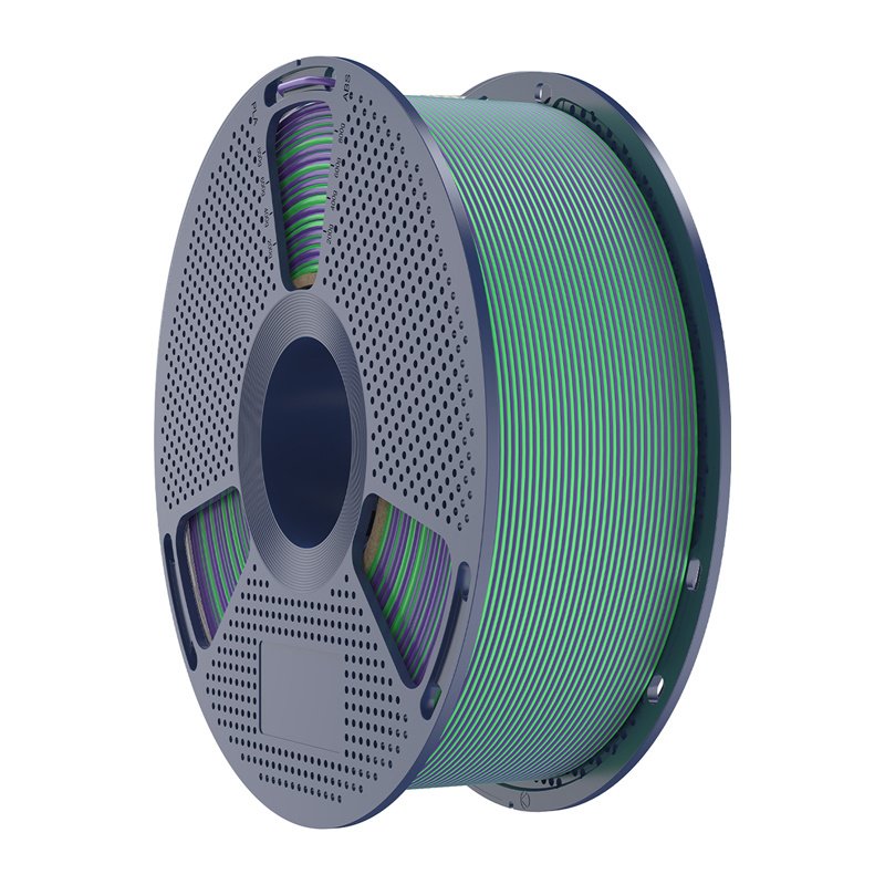 Sunlu PLA Silk Dual Color Filament (green and purple)