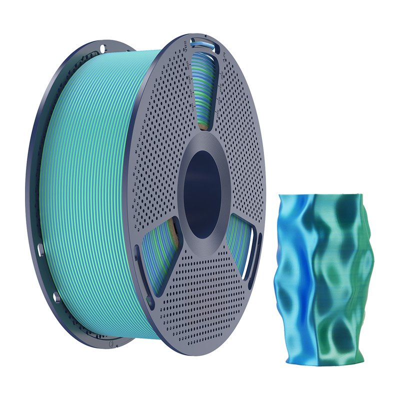 Sunlu PLA Silk Dual Color Filament (blue-green)