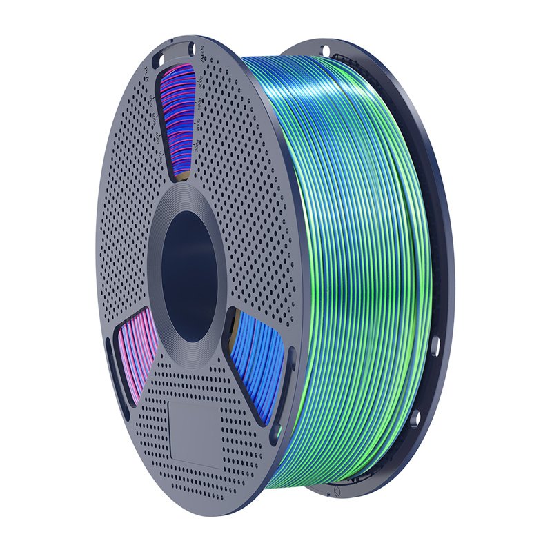 Sunlu PLA Silk Tri-Color Filament (blue-green-purple)
