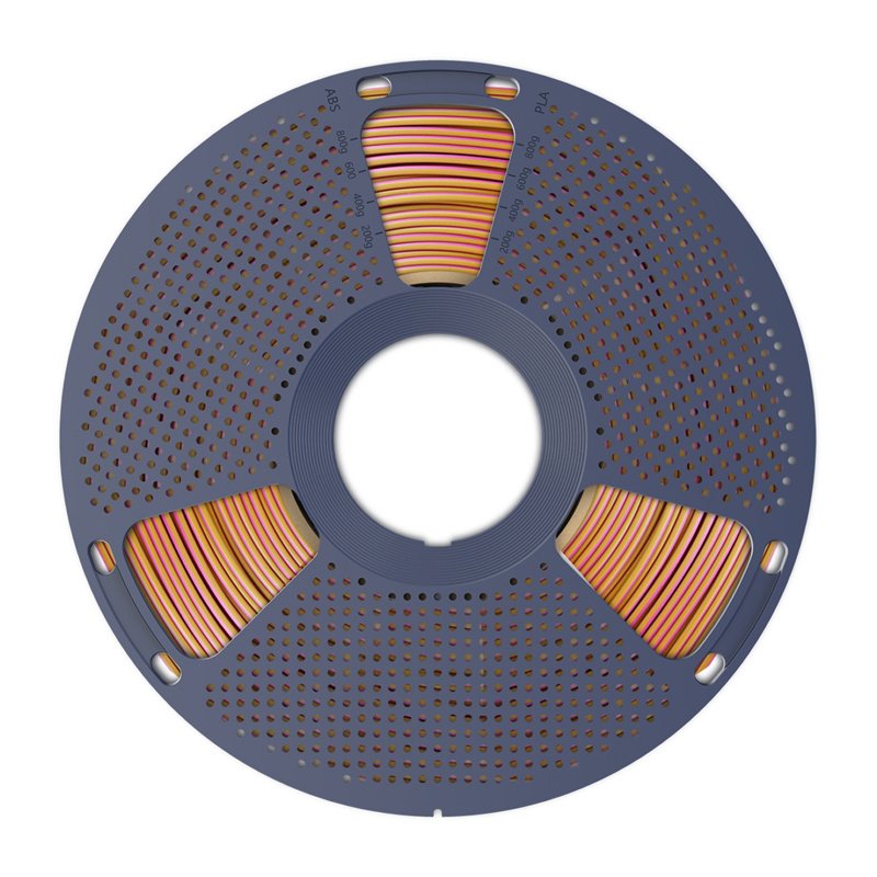 Sunlu PLA Silk Tri-Color Filament (red, yellow, and blue)