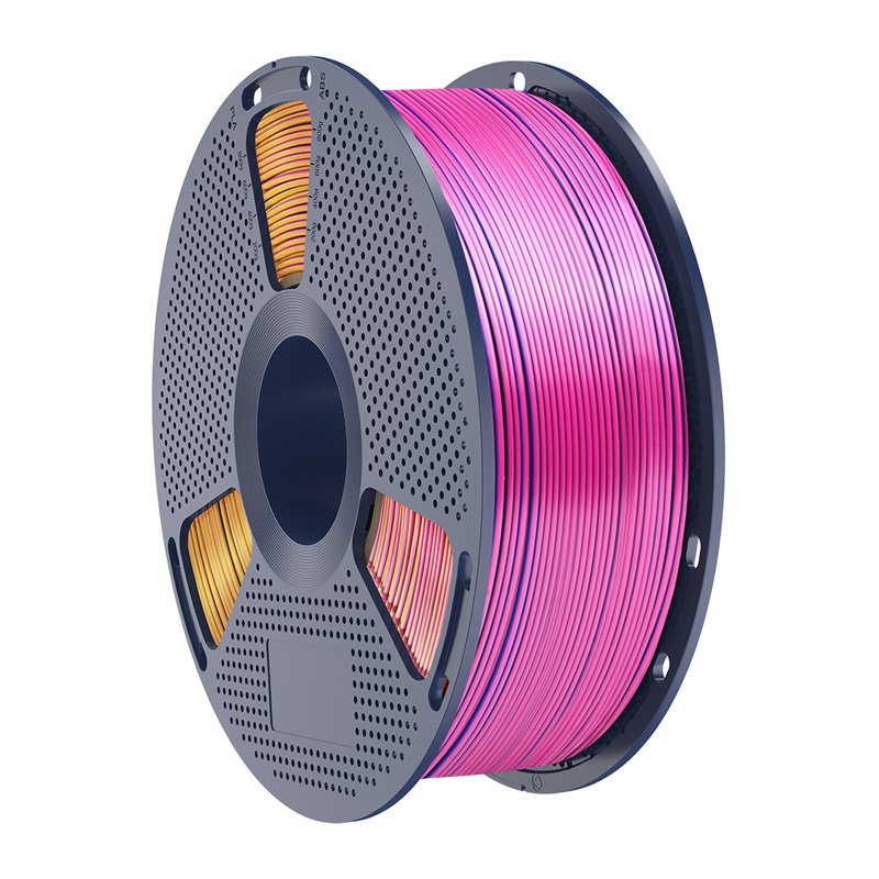 Sunlu PLA Silk Tri-Color Filament (red, yellow, and blue)