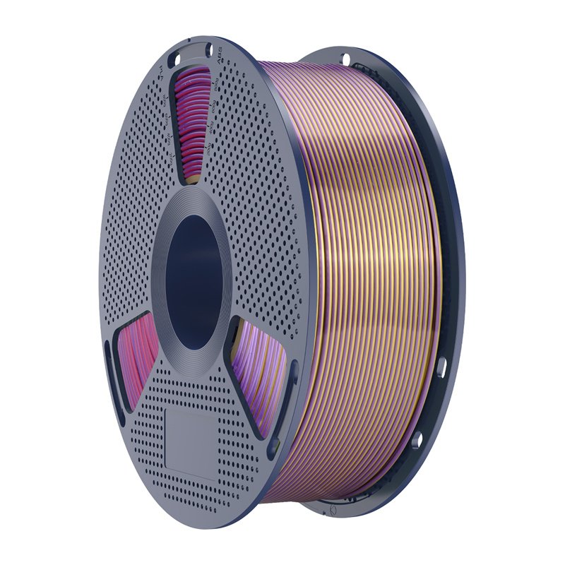 Sunlu PLA Silk Forth-Color Filament (blue-purple-red-gold)