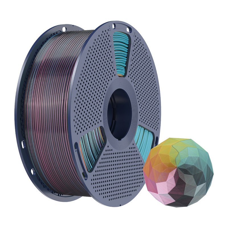 Sunlu PLA Silk Forth-Color Filament (red-yellow-green-black)