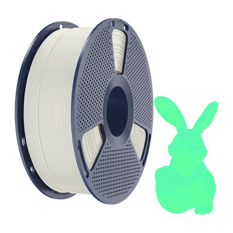 Sunlu PLA Glow-in-the-Dark Filament (White and Green)