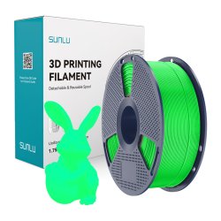 Filament Sunlu PLA Glow In The Dark (zielony)