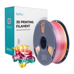 Sunlu PLA Silk Filament (Rainbow 01)