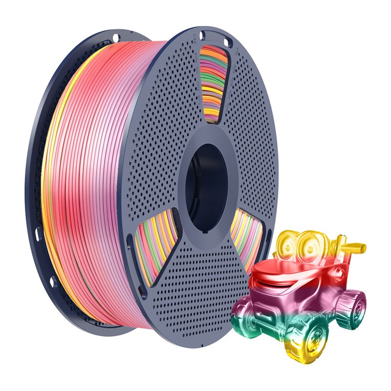 Sunlu PLA Silk Filament (Rainbow 01)