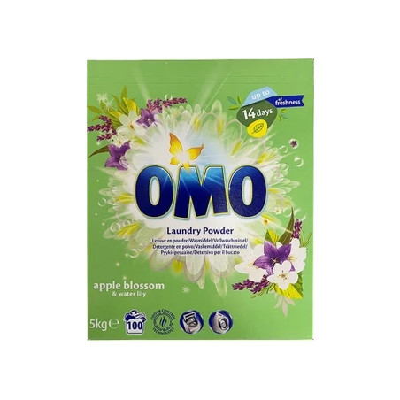 Omo Washing Powder Apple Blossom & Water Lily 5kg 100 Washes