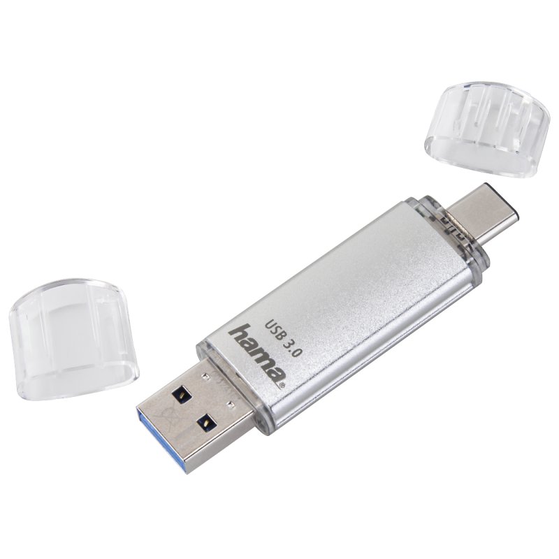 Hama C-Laeta lecteur USB flash 32 Go USB Type-A / USB Type-C 3.2 Gen 1 (3.1 Gen 1) Argent