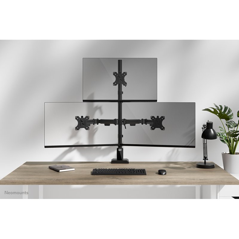 DS60-600BL2-1 TRIPLE MONITOR ARM - 10-32IN - 0-9 KG19 8 LBS (