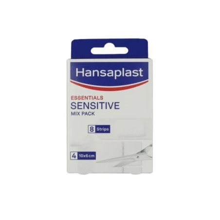 Hansaplast Essentials Sensitive Mix Pack 8 Pieces 4 Pieces