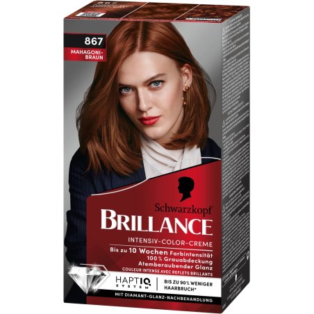 Schwarzkopf Brilliance Intensive Color Cream 867 Mahogany Brown 170 Ml