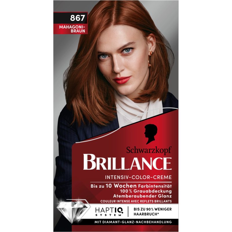 Schwarzkopf Brilliance Intensive Color Cream 867 Mahogany Brown 170 Ml