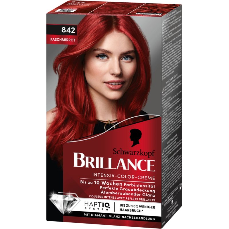 Schwarzkopf Brillance 842 couleur de cheveux Rouge