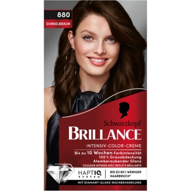 Schwarzkopf Brillance 880 couleur de cheveux Marron