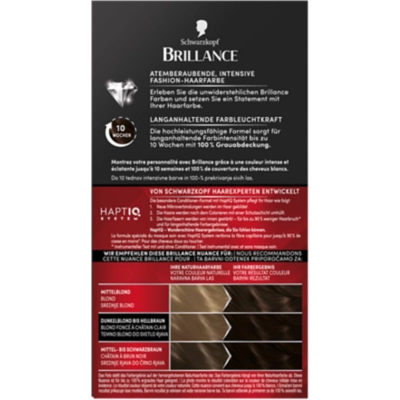 Schwarzkopf Brillance 880 hair colour Brown
