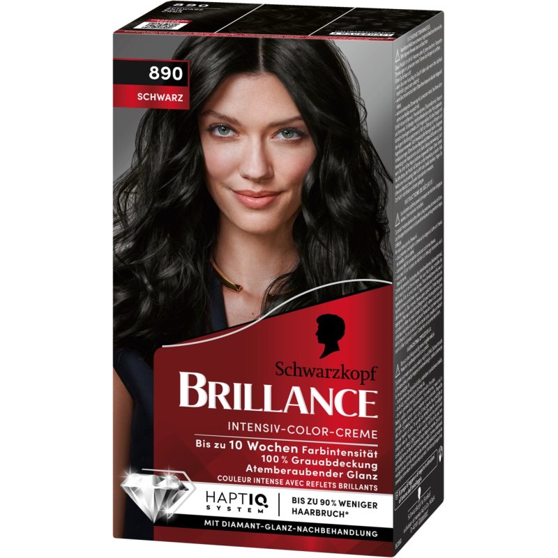 Schwarzkopf Brilliance Intensive Color Cream 890 Black 170 Ml