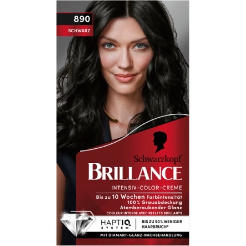 Schwarzkopf Brilliance Intensive Color Cream 890 Black 170 Ml