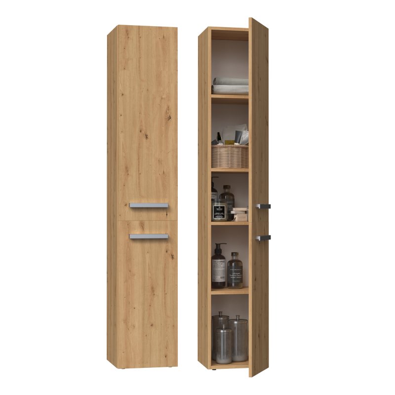 Topeshop NEL II ARTISAN bathroom storage cabinet Oak
