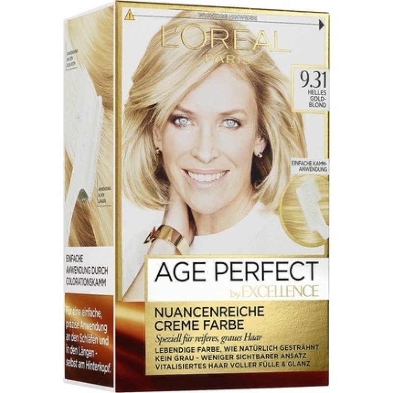 L'Oréal Paris Excellence Age Perfect Coloration 9.31 Light Golden Blonde 3 Count