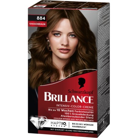 Schwarzkopf Brilliance Intensive Color Cream 884 Cocoa Brown 170 Ml
