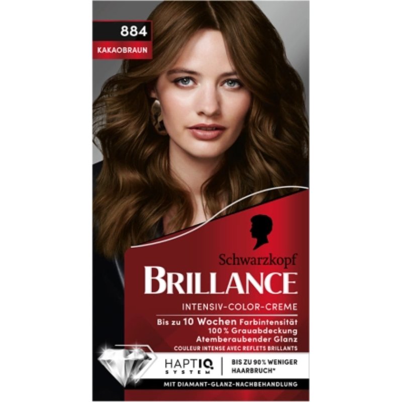 Schwarzkopf Brilliance Intensive Color Cream 884 Cocoa Brown 170 Ml