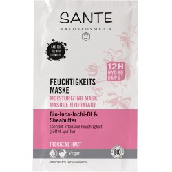 Sante Naturkosmetik Moisture Mask, Dry Skin, Intense Moisture, Smoothing Noticeable