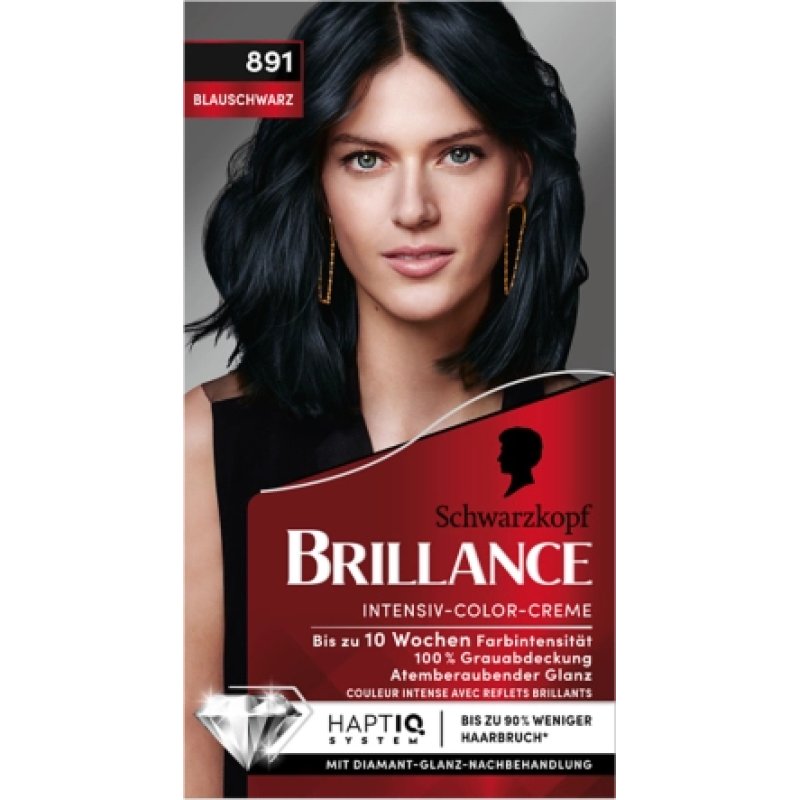 Schwarzkopf Brillance 891 couleur de cheveux Noir
