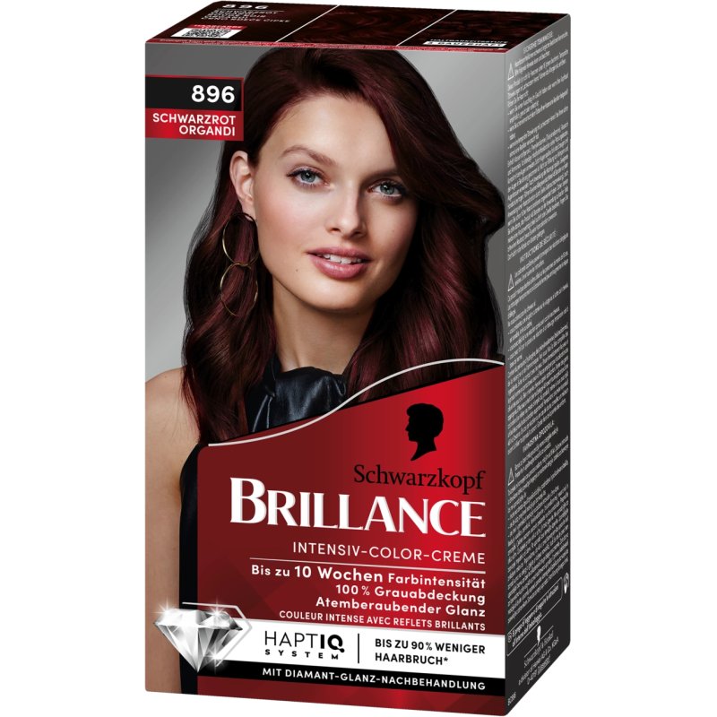 Schwarzkopf Brilliance Intensive Color Cream 896 Black Red 170 Ml