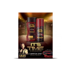 It's Time Giftset Champion Spirit Body Wash Body Spray Wristband