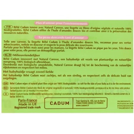 Cadum Lingettes B 331371 Cadum