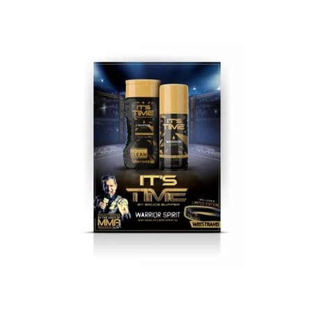 It's Time Giftset Warrior Spirit Body Wash Body Spray Wristband