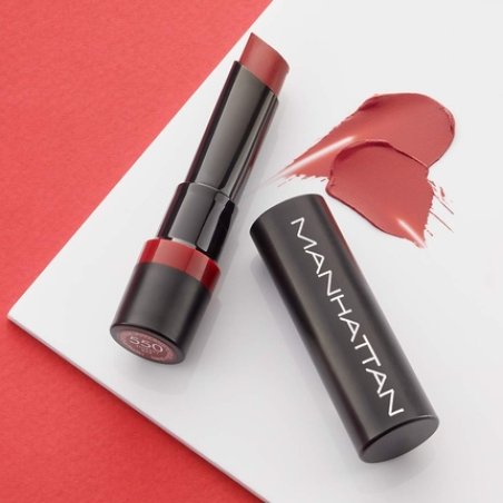 Manhattan All In One Extreme Lipstick for Long-lasting Intense Color and Comfortable Wear 1x2.3g 25 Snatched