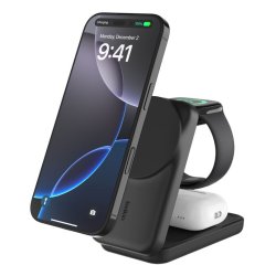Belkin Qi2 Fitness tracker, Headphones, Smartphone, Smartwatch Black USB Wireless charging Fast charging Indoor