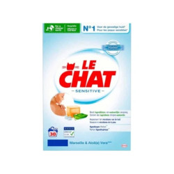 Le Chat Sensitive Laundry Powder Marseille & Aloe Vera 228 Kg 38 Washes