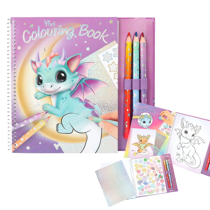 Ylvi - Lucky Dragon Colouring Book (0413797)