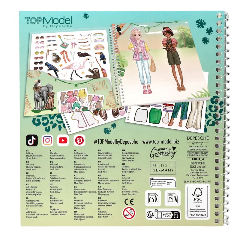 Topmodel - Dress Me Up Stickerbook Safari (0413831)