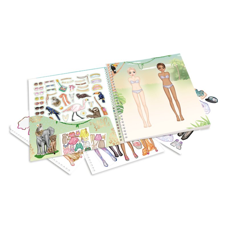 TOPModel Dress Me Up Stickerbook Safari