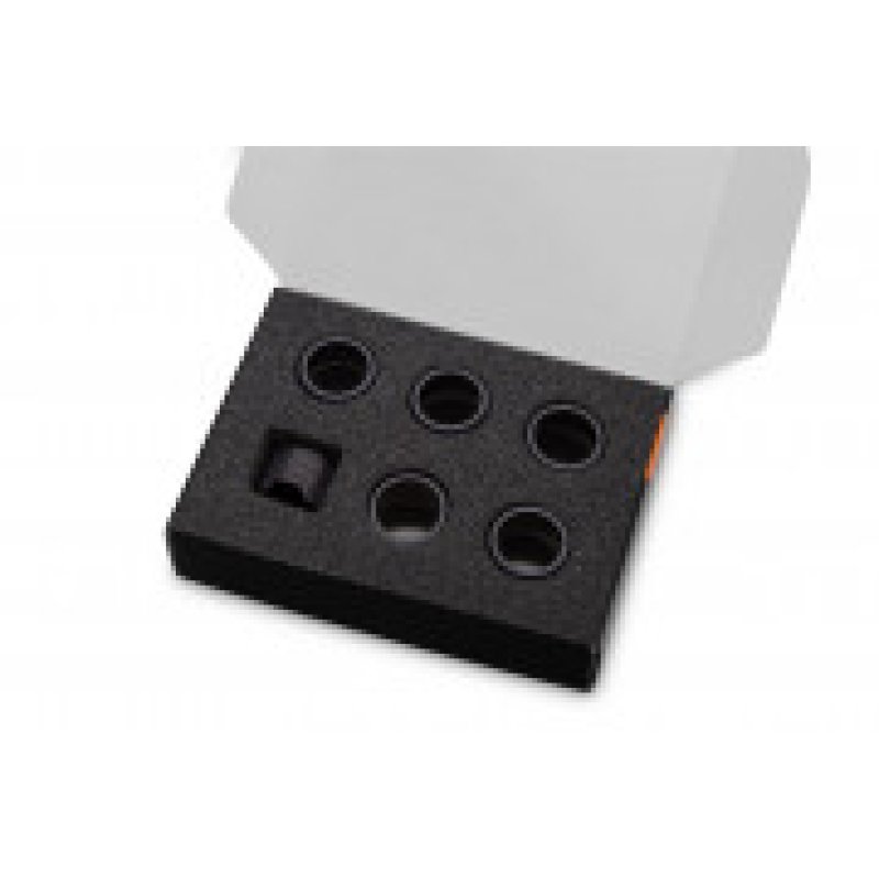 Lot de 6 Anneaux de serrage pour Tube Ekwb EK-Quantum Torque Compression Ring STC 16 (Noir)