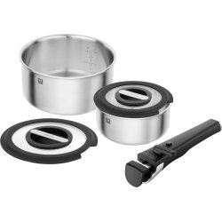 Zwilling - Unlock Pot Set - 5-pcs, 18/10 stainless steel